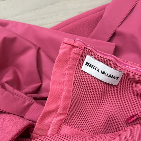 Rebecca Vallance Anais Bow Midi Dress, Rose Pink, 8 UK/ 4US - Picture 14 of 16